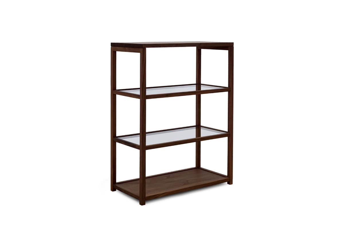 KAKTAS SHELF シェルフ:3段 W80 ガラス棚仕様