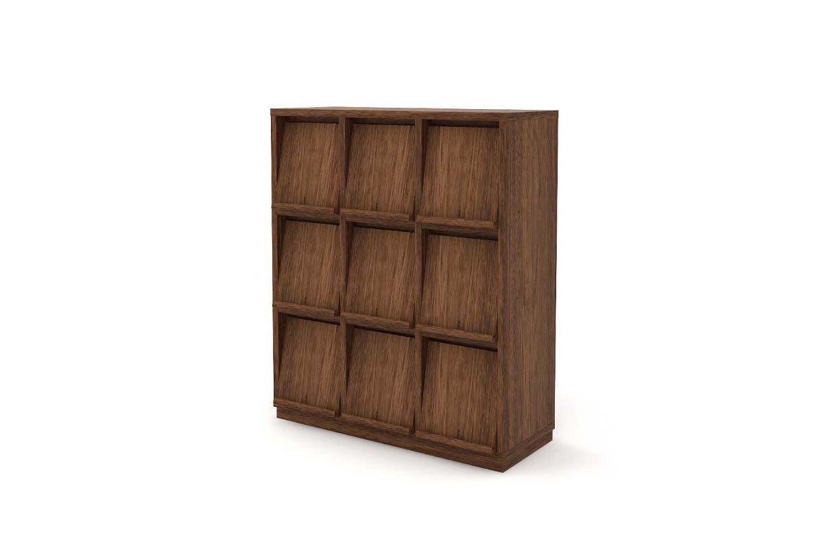 KOROVA RECORD RACK 3列3段 : W113.3 × D47 × H134 cm