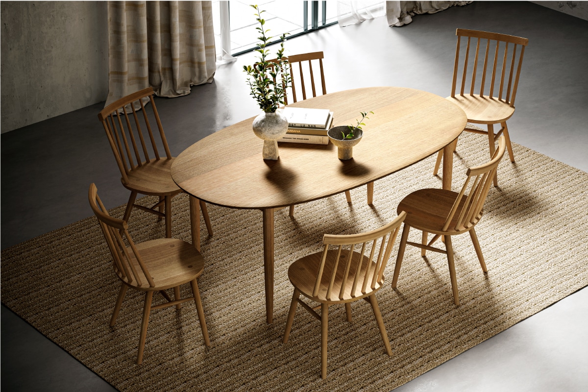 Blueprint N5/2 DINING TABLE (OVAL) W140 × D100 cm