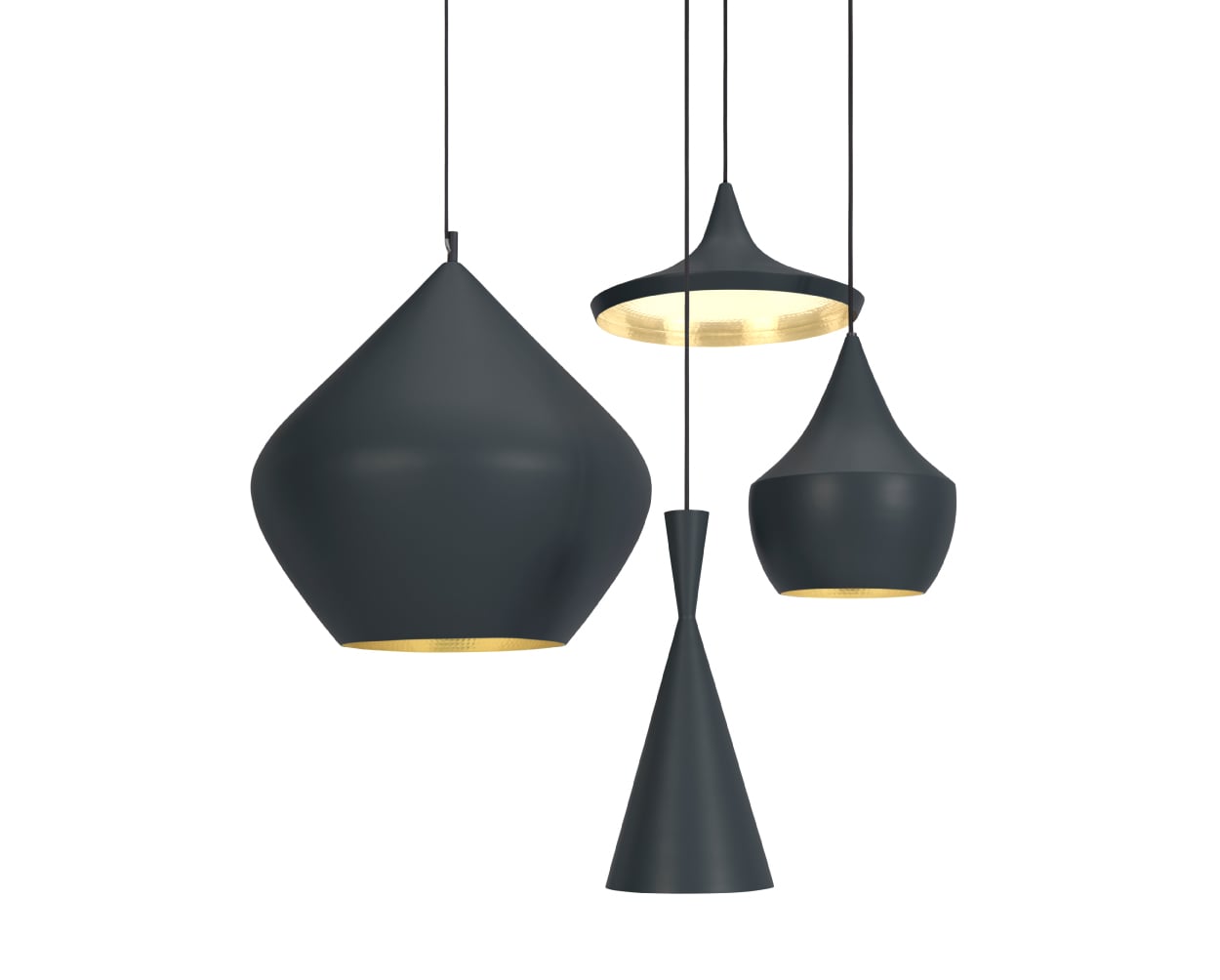 TOM DIXON. | BEAT FAT PENDANT LED 2 Black