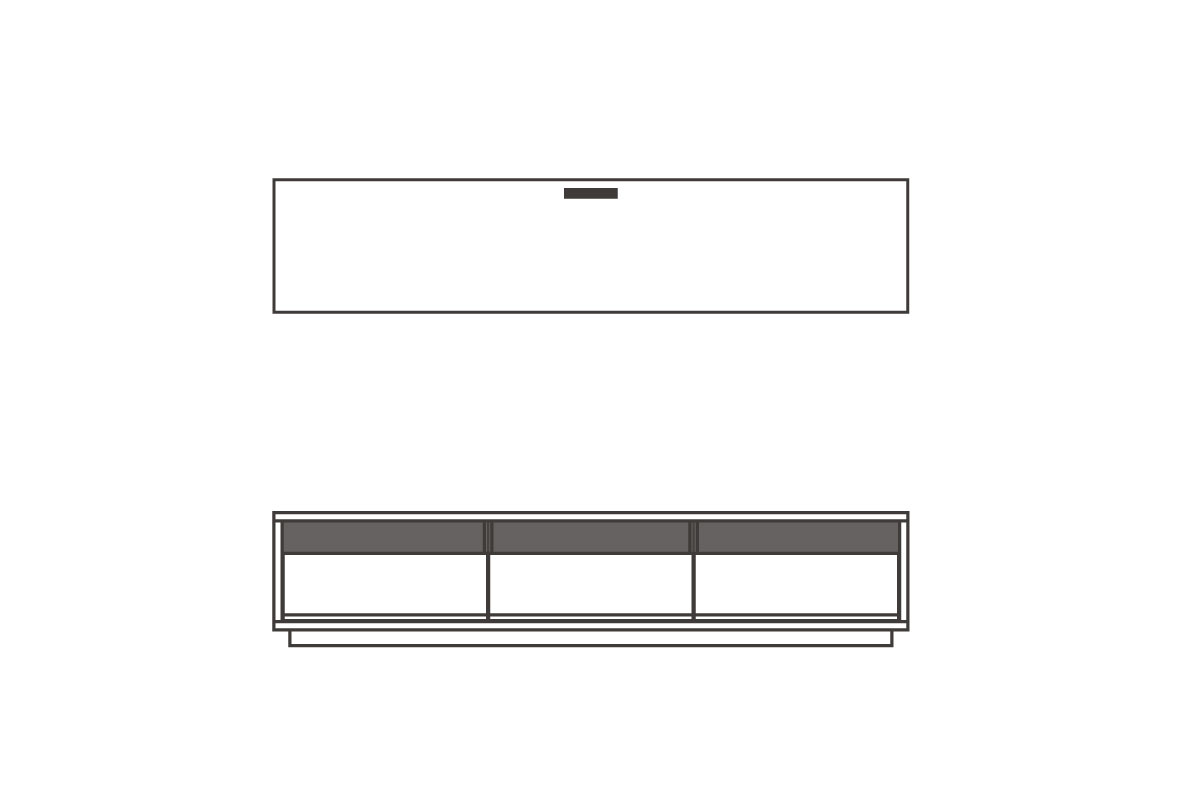 W200cm × D38cm
