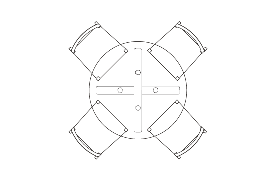 Φ105cm ×  H64cm