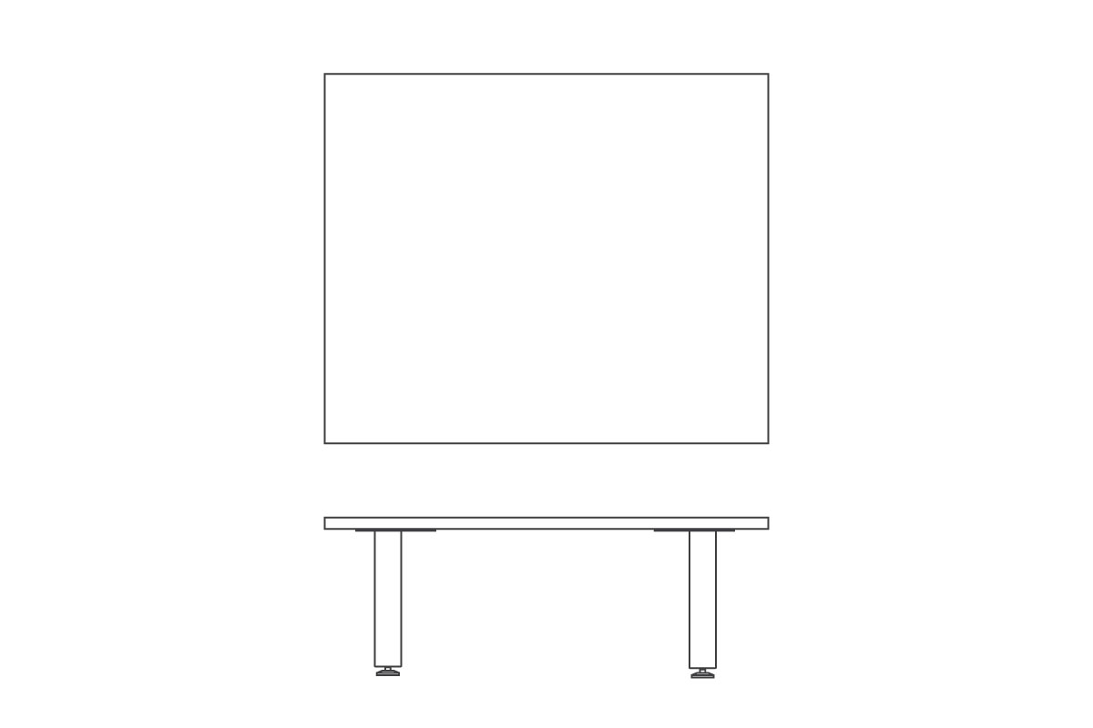 W 120cm × D 100cm