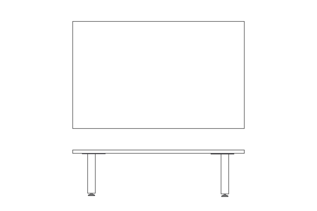 W 160cm × D 100cm