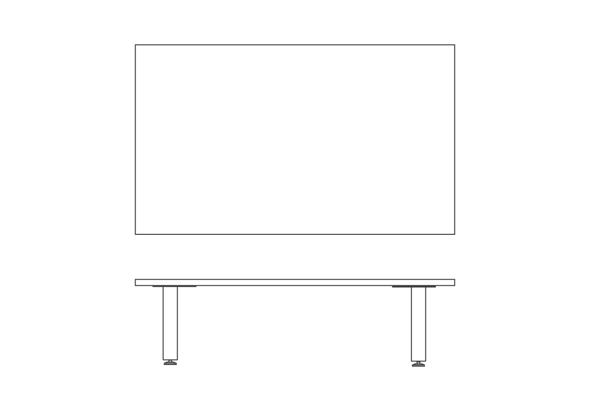 W 160cm × D 95cm