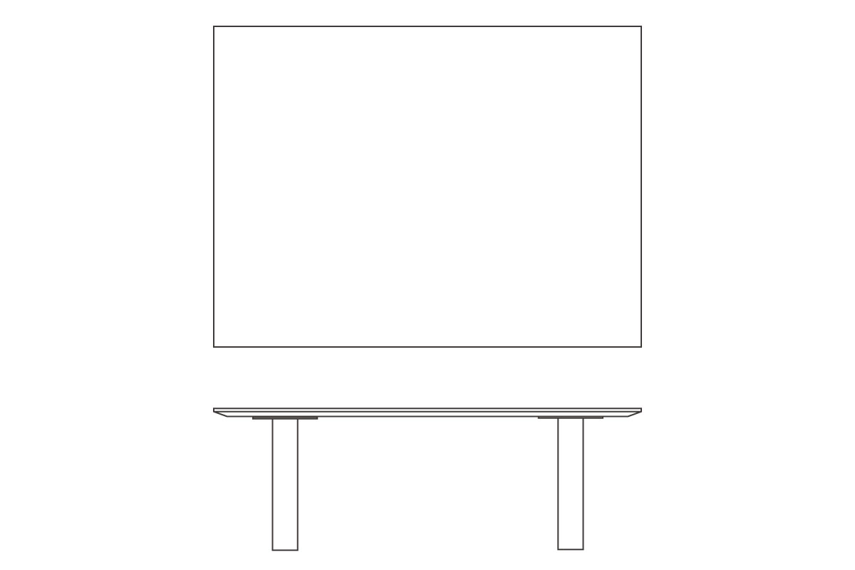 W120cm D90cm H40cm