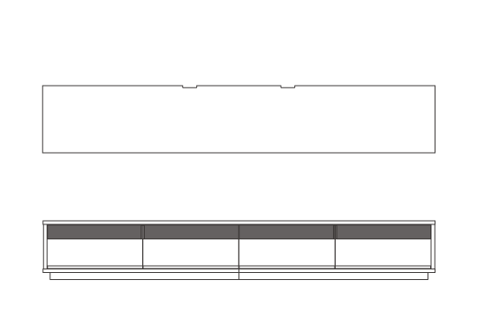 W280cm × D48cm