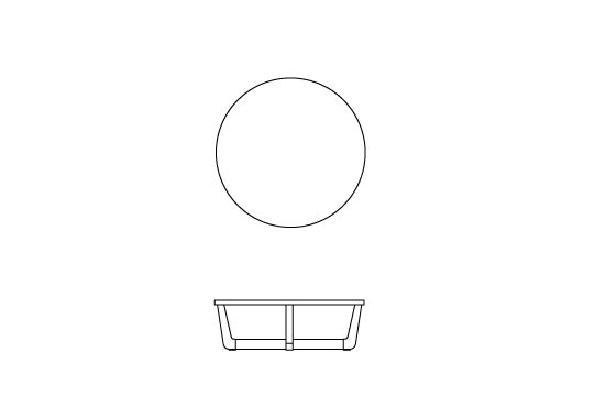 Φ90cm x H30cm