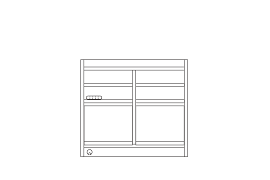 2列：W101 × D53 × H92 cm