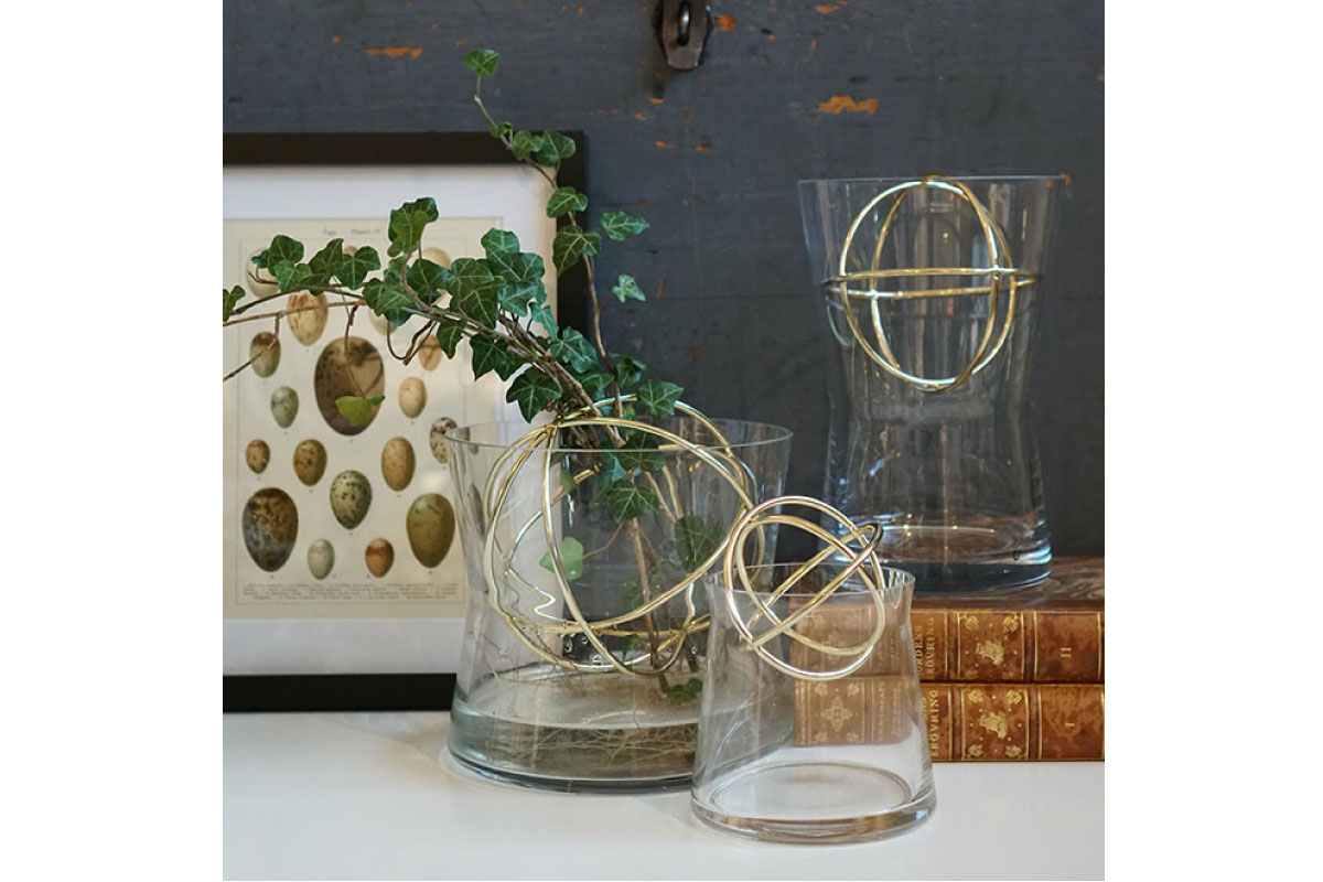 Born in Sweden | Sphere Vase ゴールド L