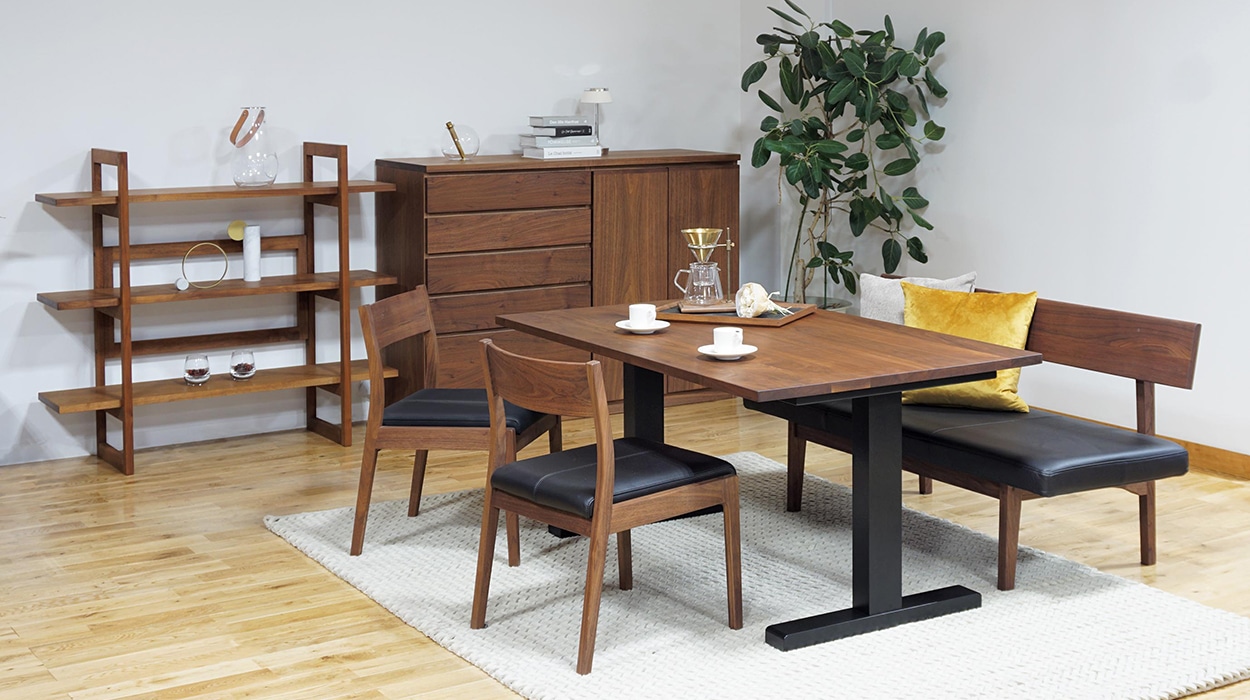 WILDWOOD LOW DINING TABLE W 100cm × D 90cm