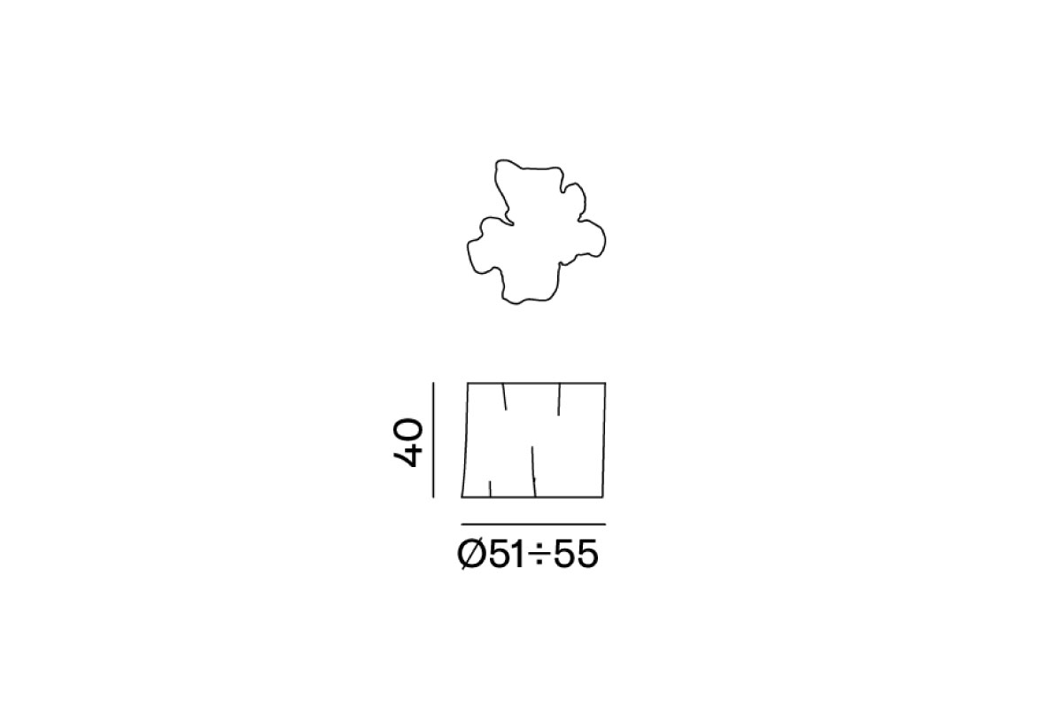 GERVASONI | BRICK L L:Φ46-55 H40cm