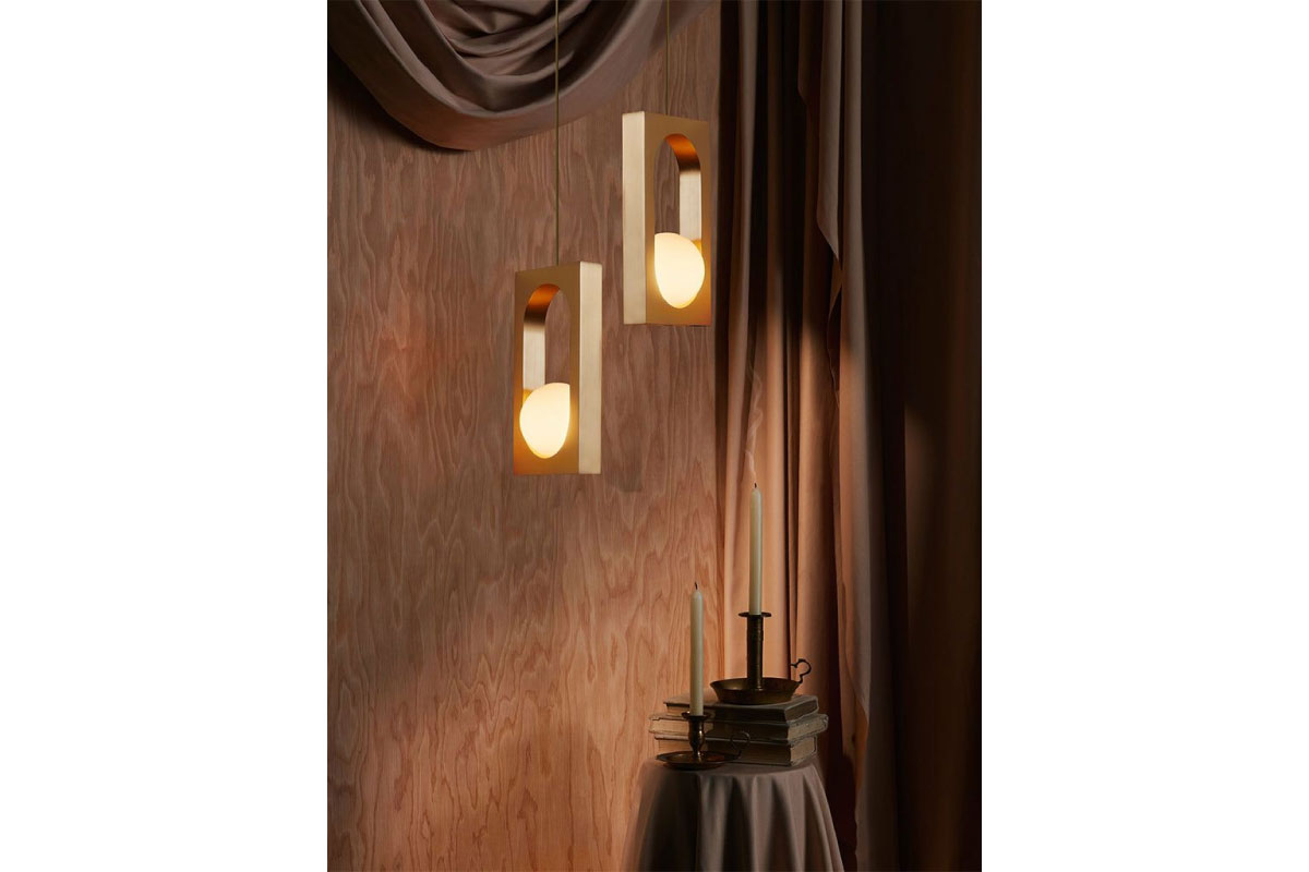 LEE BROOM | MYTHOS PENDANT BRUSHED BRASS