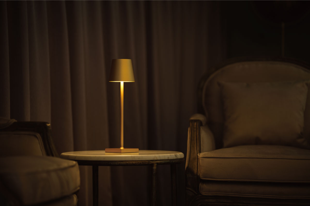 Asheville Decor | Cordless Lamp Rich Gold
