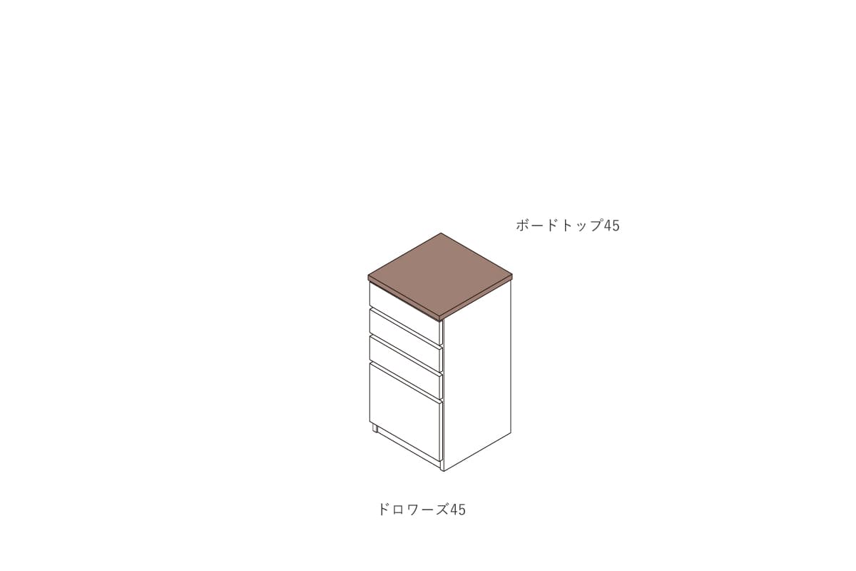 NOTE BOARD TOP W45cm × D46cm