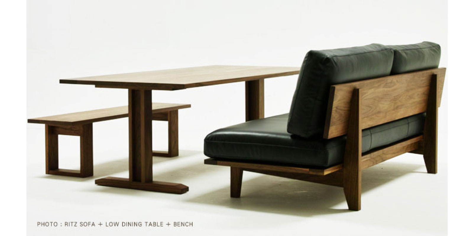 RITZ LOW DINING TABLE W140cm × D80cm