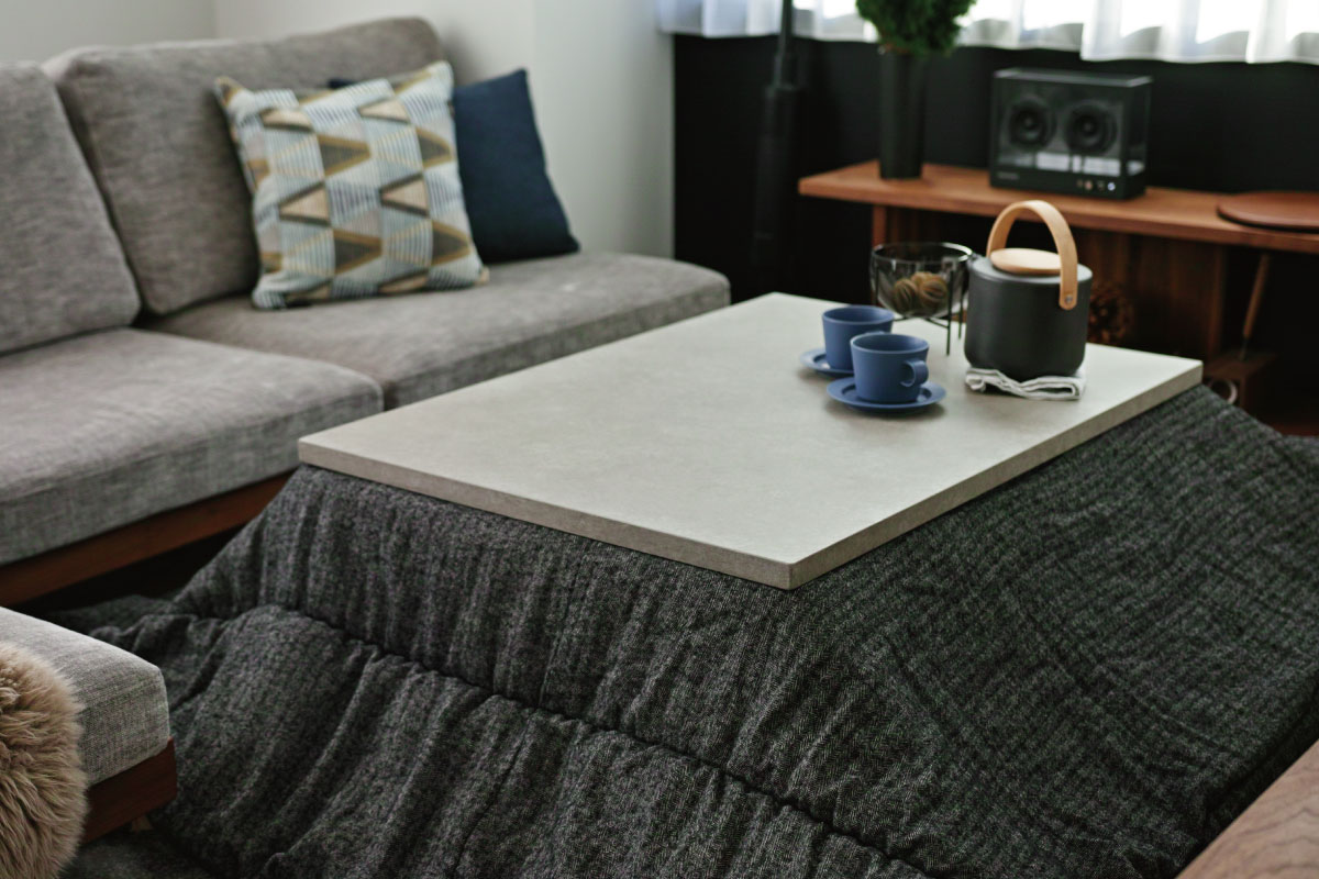 FolivorA | NOMBE kotatsu table(mortar) コナラ 120×80(cm)