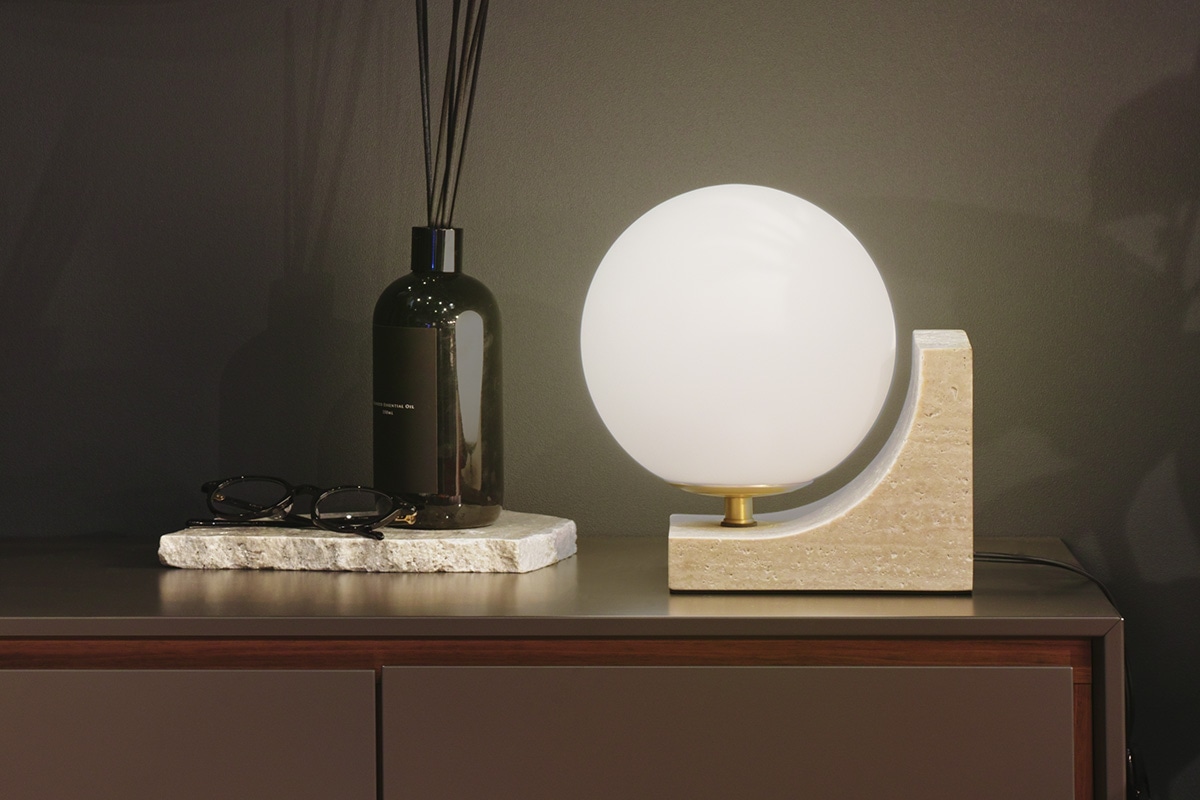 Asheville Decor | sunset sphere lamp - HT3265TR トラバーチン
