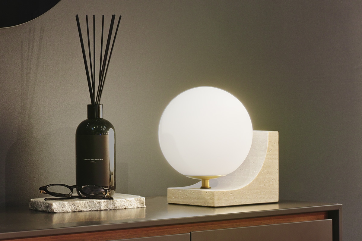 Asheville Decor | sunset sphere lamp - HT3265TR トラバーチン
