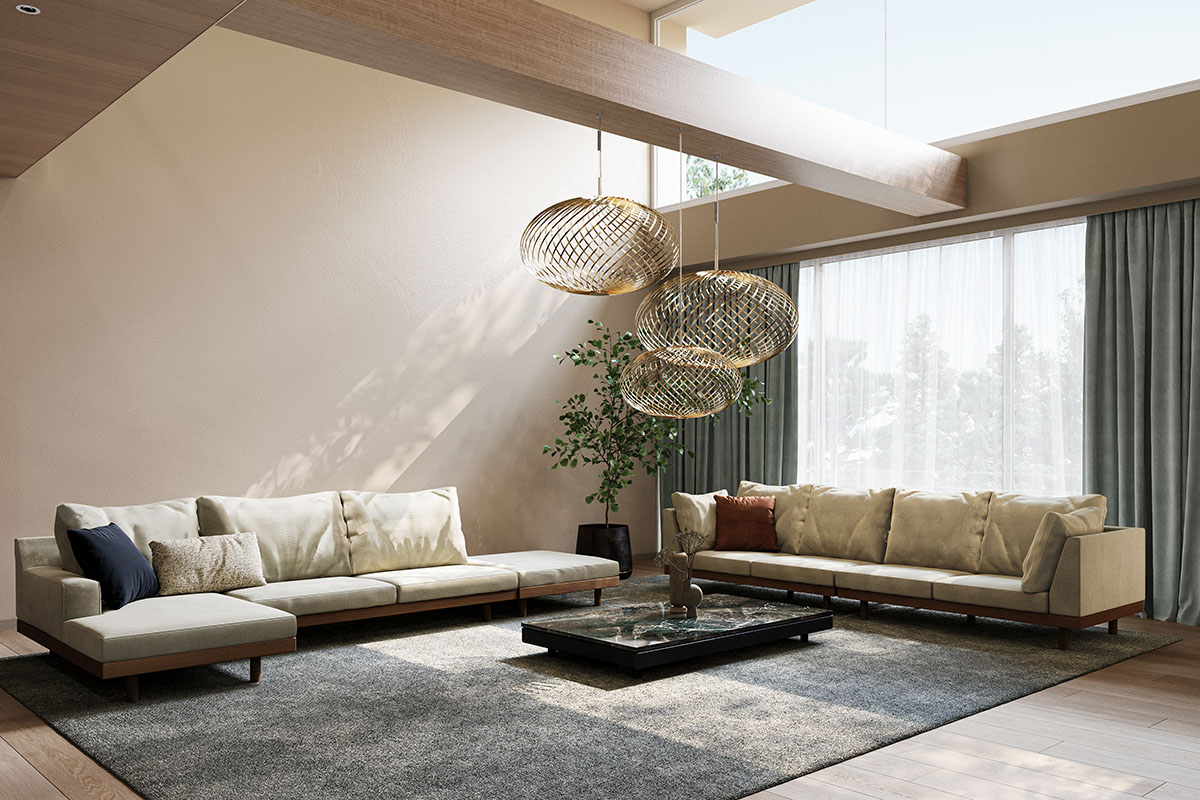 DANISH GRANDE SOFA アームレスカウチ70