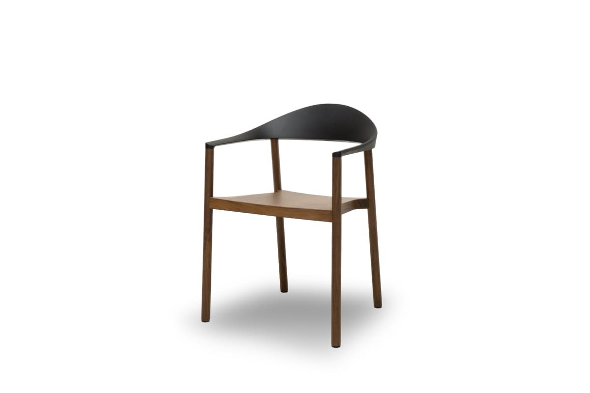 PLANK | MONZA ARM Chair ブラック/ウォールナット