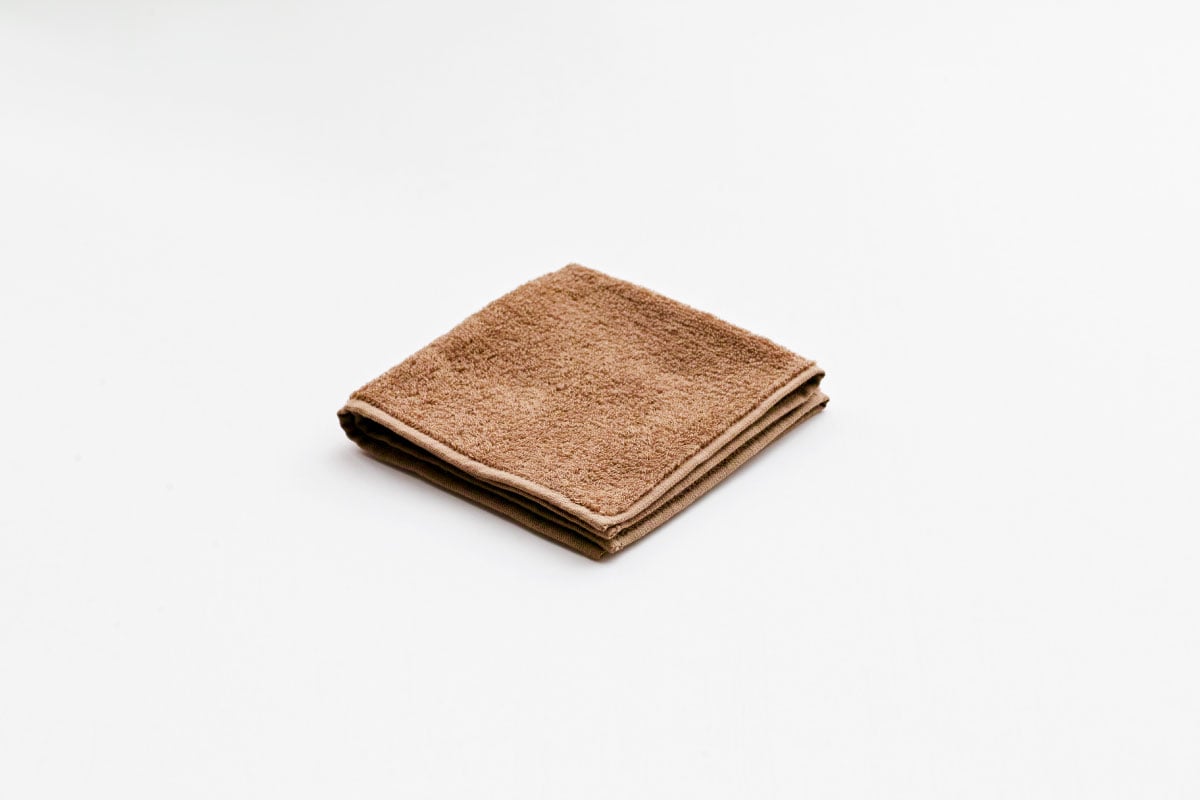 MASTERWAL BLISS TOWEL キャメル ミニタオル（25×25cm）