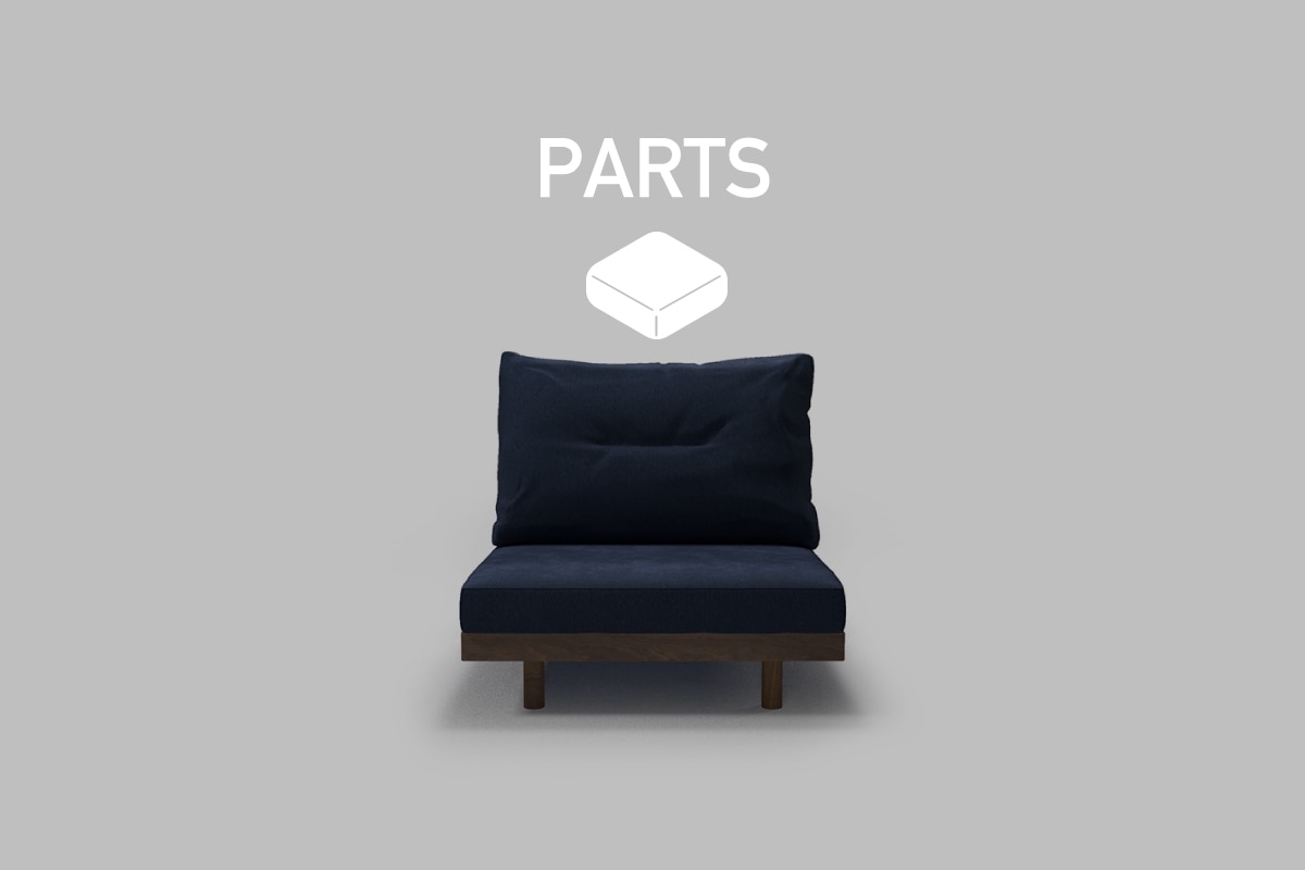 DANISH GRANDE SOFA PARTS 1シーター90 背クッション中材（単品）