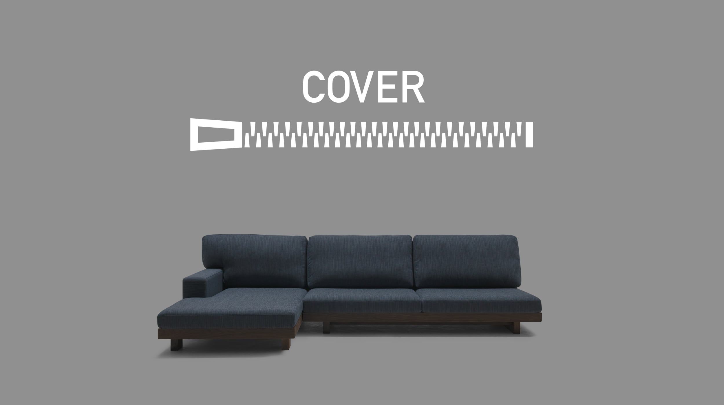 DANISH SOFA COVER アームレス 3シーター180