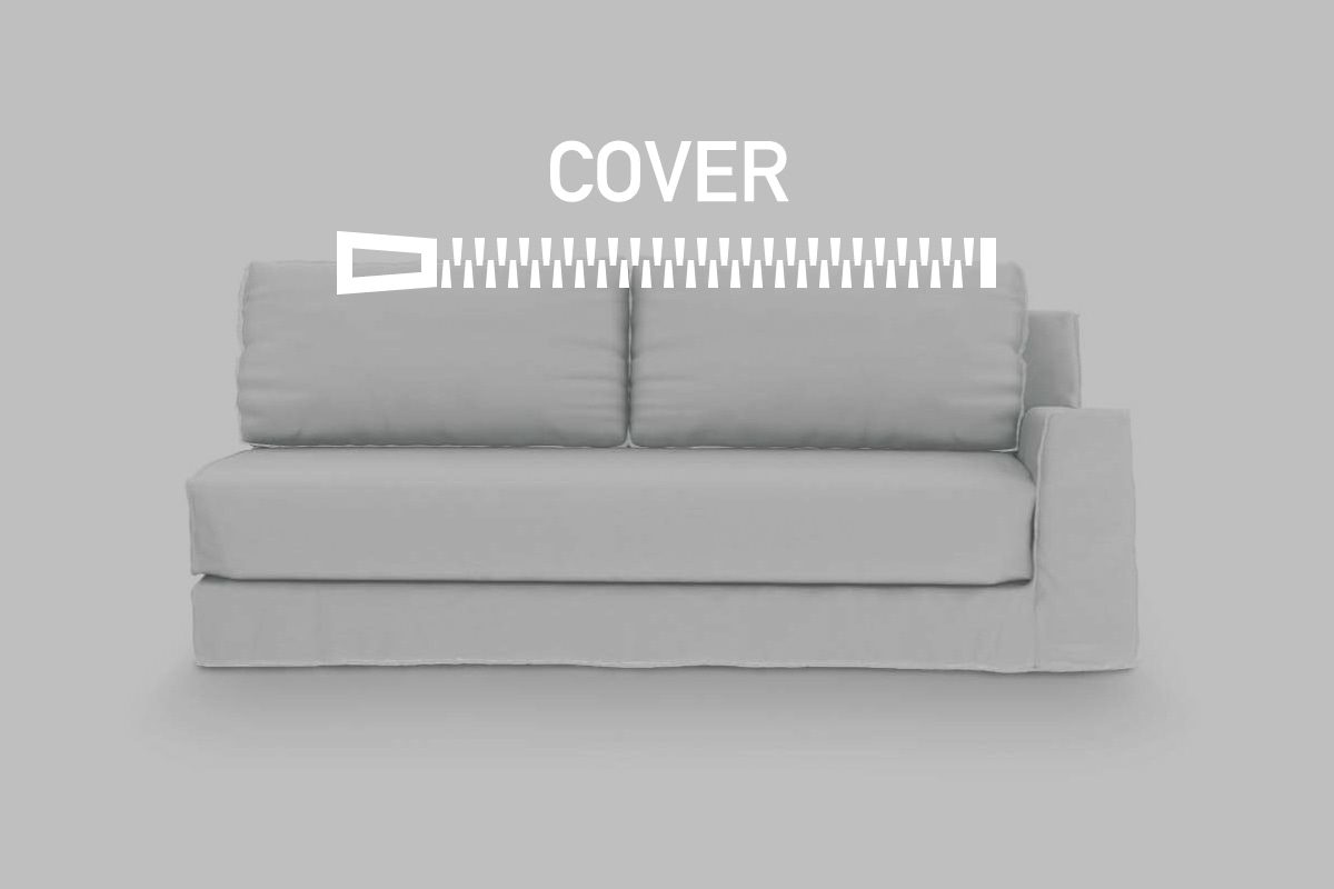 GERVASONI | LOLL 22 L-R COVER LOLL 22（W212xD105xH78cm）
