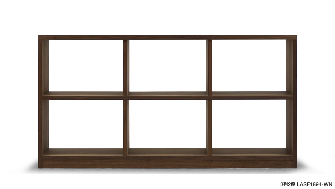 LANT OPEN SHELF 3列2段： W184.5×D40×H94.7cm