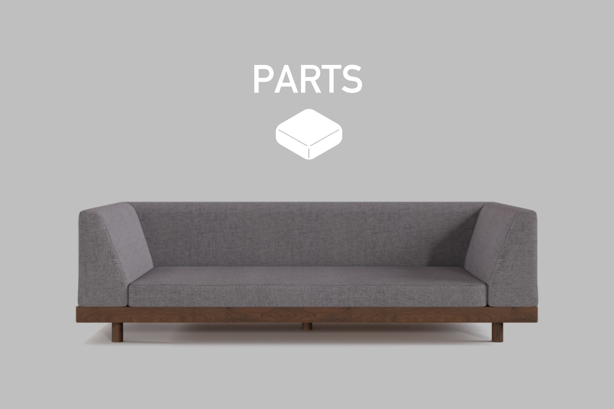LAZY DANISH SOFA PARTS ダブルアーム 3 シーター 200用　座クッション中材（単品）