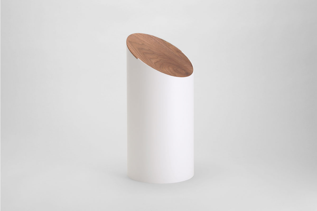 MOHEIM | SWING BIN white / walnut M