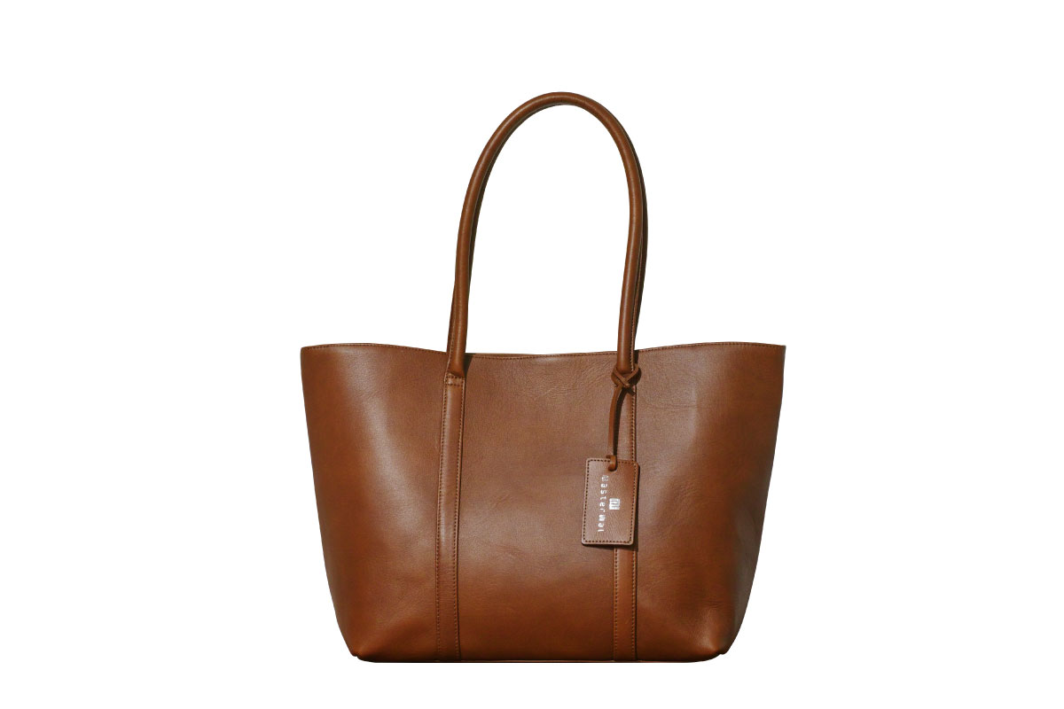 UN LEATHER TOTE BAG PATINA（ダークブラウン）