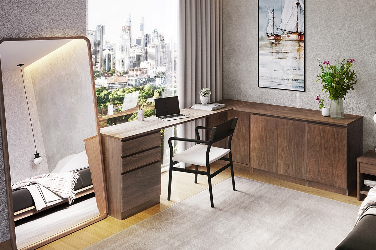 NOTE DESK TOP W220cm × D46cm