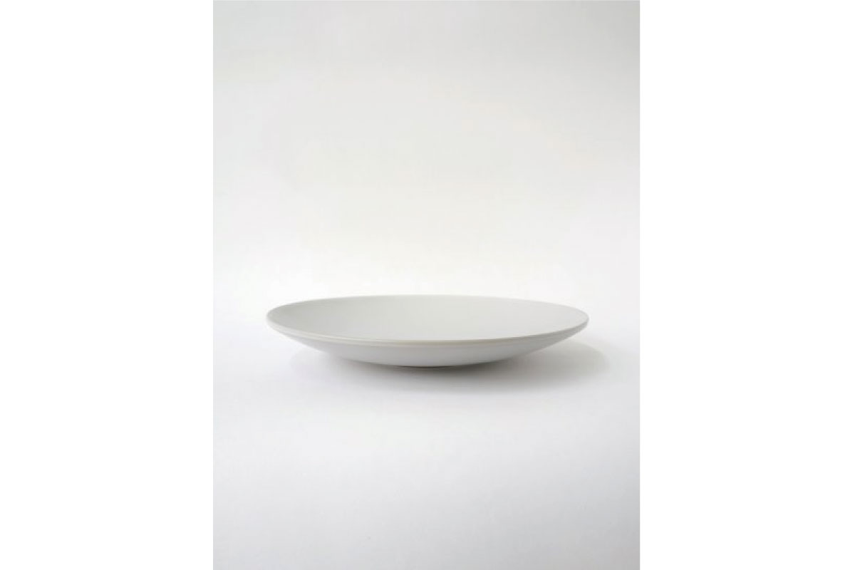 SyuRo | 炻器 Deep Plate 白 L