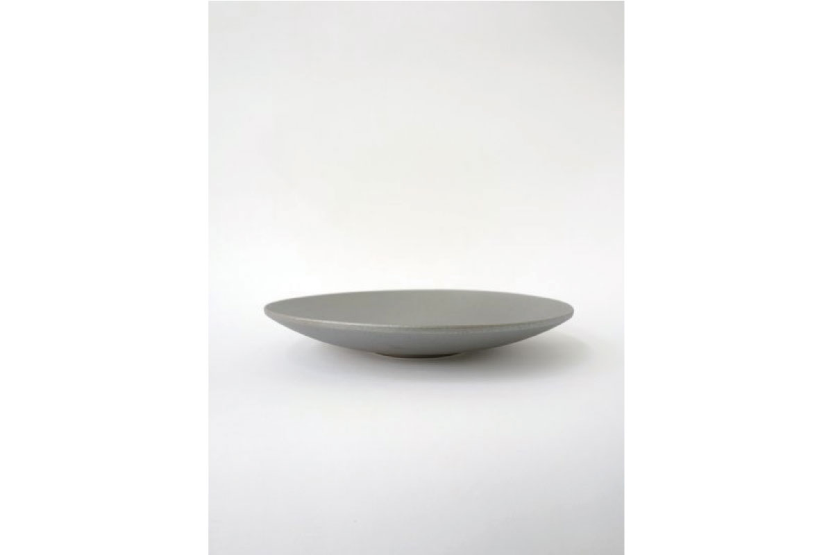 SyuRo | 炻器 Deep Plate グレー L