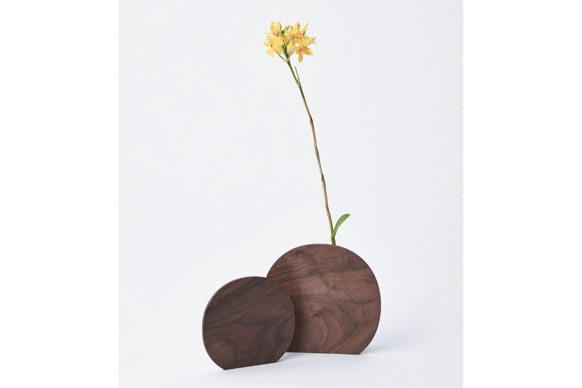 SASAKI | Palette vase ウォールナット ラージ