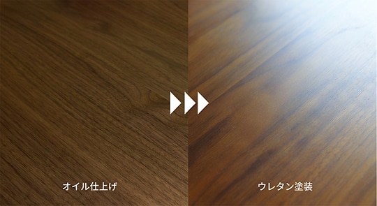 ウレタン塗装テーブル メンテナンス（オイル仕上げをウレタン塗装に再塗装）W220.1cm以上W240cm以下